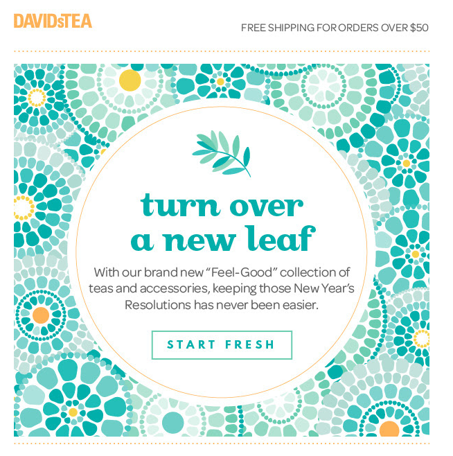 E-Mail Kampagne von Davids Tea